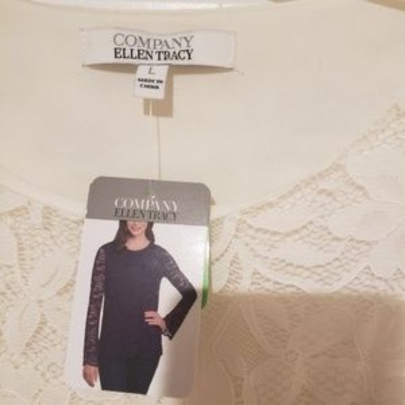 Ellen Tracy Lace Blouse NWT - Picture 5 of 6